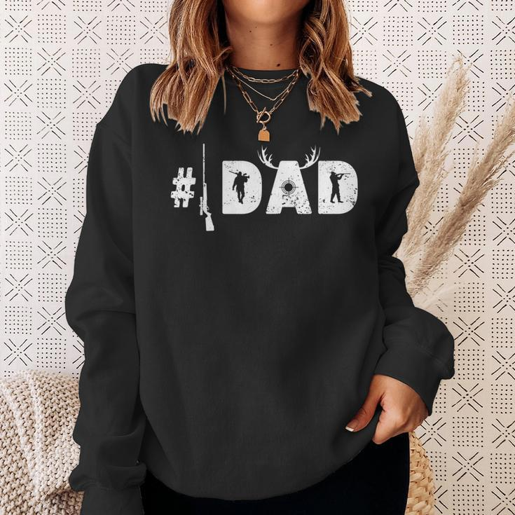 Number One Best Hunting Dad Deer Hunter Fathers Day Gift Gift For Mens Sweatshirt Gifts for Her