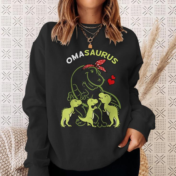 Omasaurus Oma Tyrannosaurus Dinosaurier Muttertag Sweatshirt Geschenke für Sie