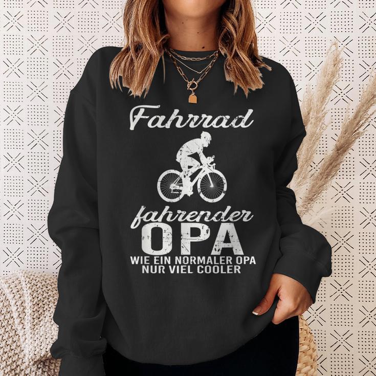 Opa auf Fahrrad Sweatshirt, Cool für Radfahrende Großväter Geschenke für Sie