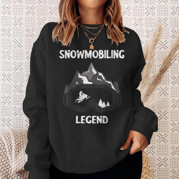 Optimized Schneemobil-Legende Sweatshirt, Winterrennen für Schneemobilfahrer Geschenke für Sie