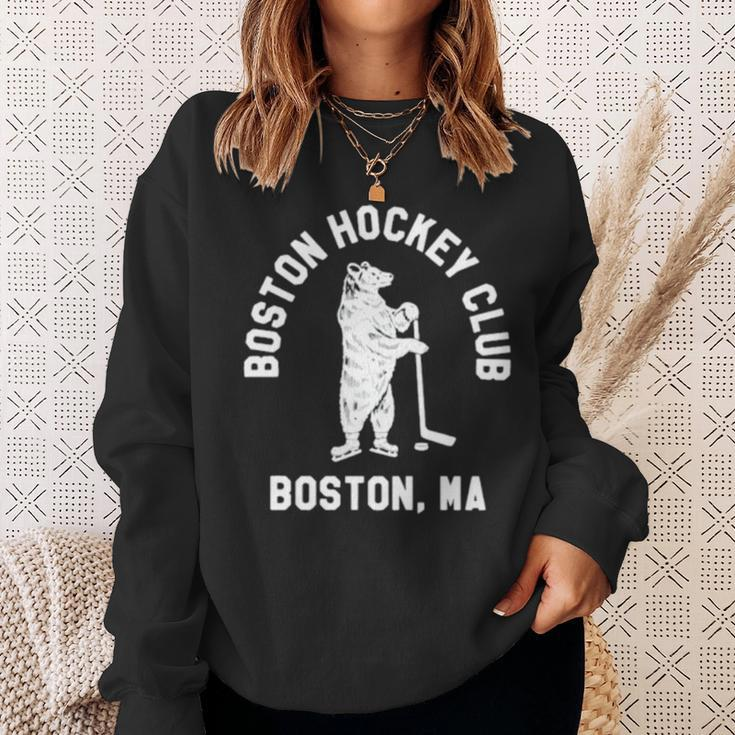 Oston Hockey Club Boston Ma Sweatshirt Gifts for Her