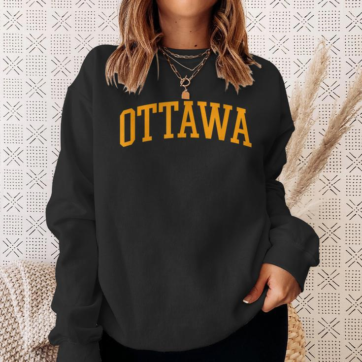 Ottawa Arch Vintage Retro University Style Sweatshirt Gifts for Her