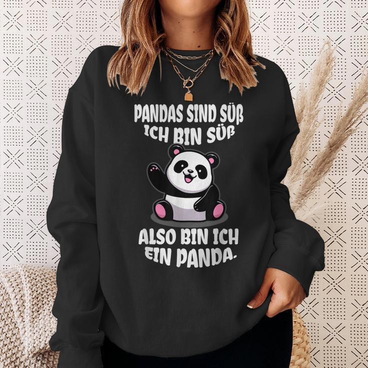 Panda Deko Bär Geschenk Kostüm Damen Süße Geschenke Kleiner Sweatshirt Geschenke für Sie