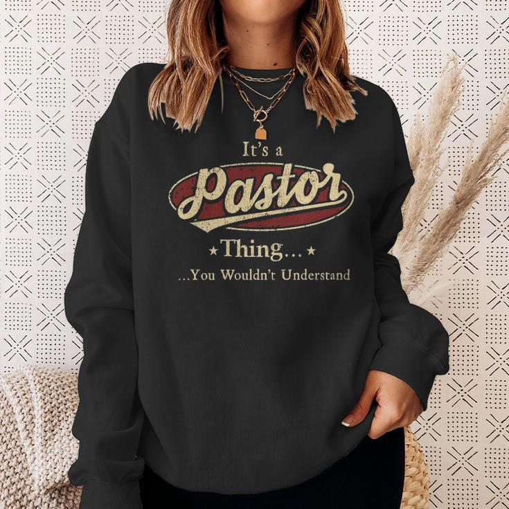 Pastor Personalized Name Gifts Name Print S With Name Pastor Sweatshirt Gifts for Her