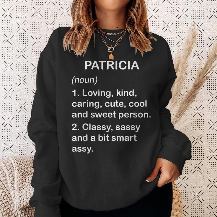 Patricia Definition Personalized Custom Name Loving Kind Sweatshirt Gifts for Her