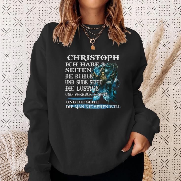 Personalisiertes Sweatshirt Christoph, Text & Name Design Geschenke für Sie