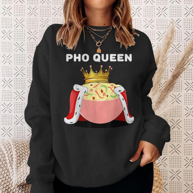 Pho Queen | Womens Pho Lover | Vietnamese Noodles Pho  Men Women Sweatshirt Graphic Print Unisex Gifts for Her