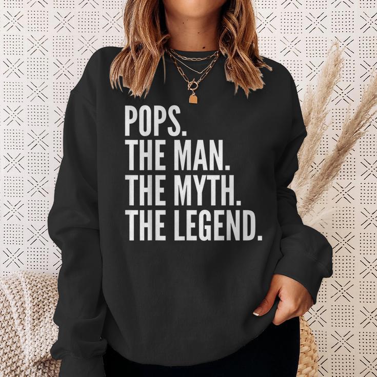 Pops The Man Der Mythos Die Legende Dad Sweatshirt Geschenke für Sie