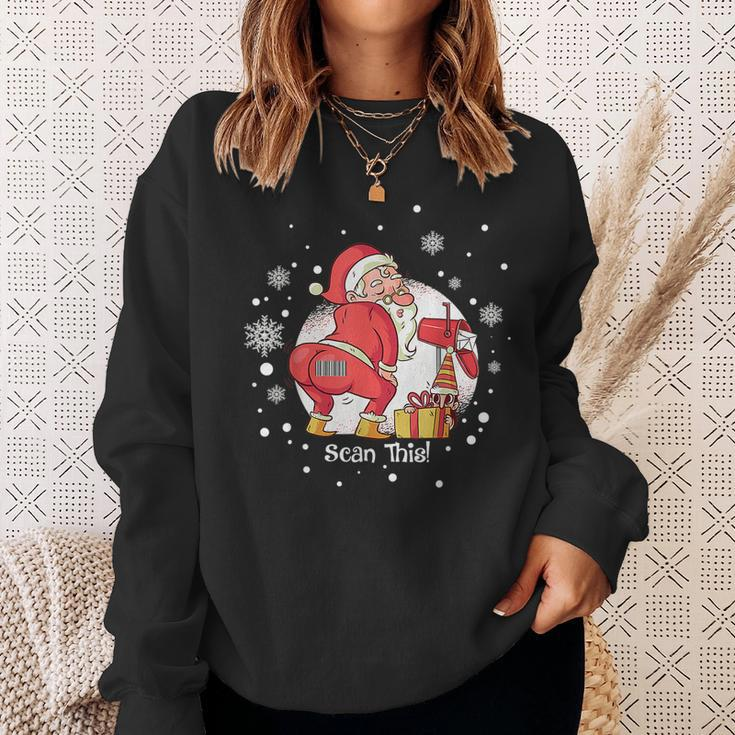 Postal Worker Scan This Christmas V2 Men Women Sweatshirt Graphic Print Unisex Gifts for Her