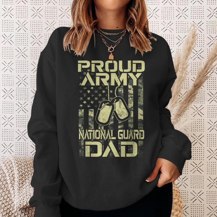 Proud Army National Guard Dad Veterans Day Hero Soldier Mens Sweatshirt Gifts for Her