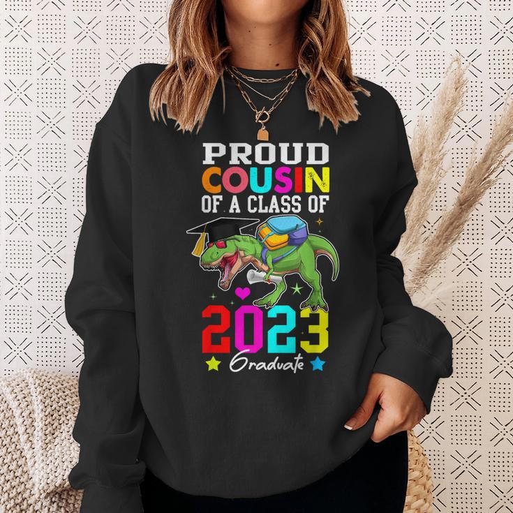 Proud Cousin Of A Class Of 2023 Graduate Senior Dinosaur 23 Sweatshirt Gifts for Her