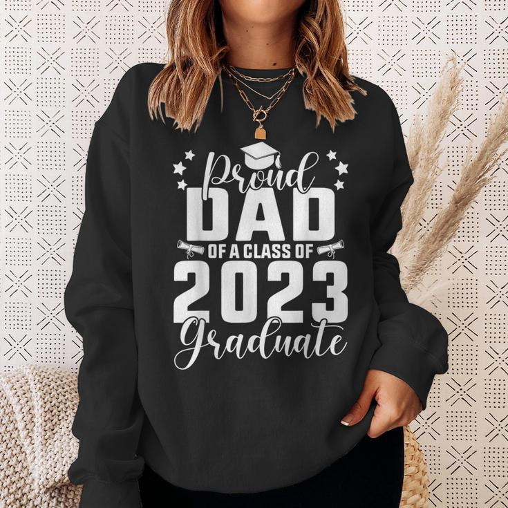 Proud Dad Of A Class Of 2023 Graduate Senior Family Sweatshirt Gifts for Her