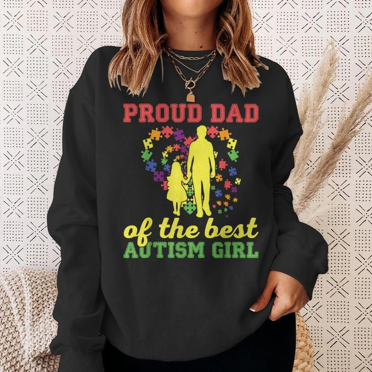 Proud Dad Of The Best Autism Girl I Autism Sweatshirt Gifts for Her