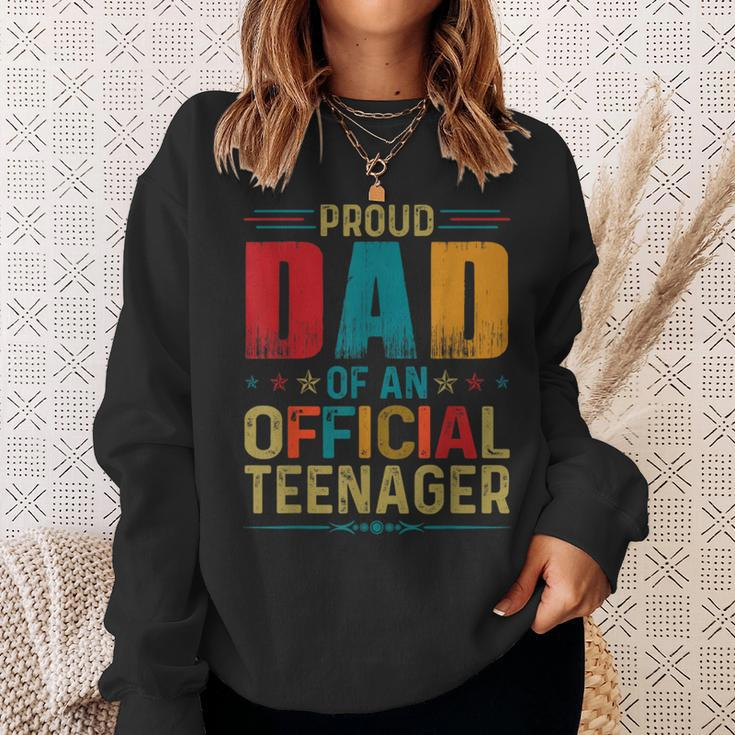 Proud Dad Official Teenager Funny Bday Party 13 Year Old Sweatshirt Gifts for Her