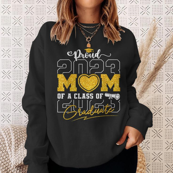Proud Mom Of A Class Of 2023 Graduate Senior 23 Mom Sweatshirt Gifts for Her