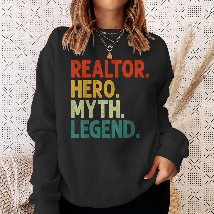 Realtor Hero Myth Legend Vintage-Immobilienmakler Sweatshirt Geschenke für Sie