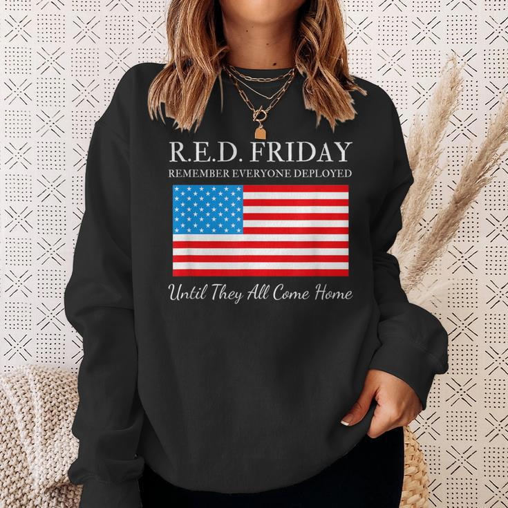 Red Friday Remember Everyone Deployed Until They All Sweatshirt Gifts for Her