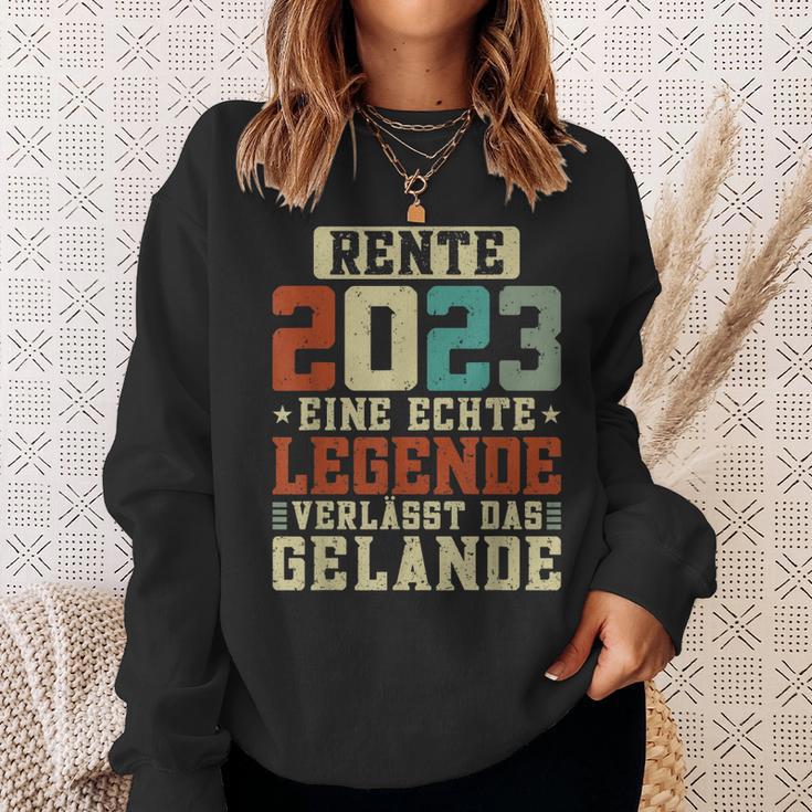 Rente 2023 Eine Echte Legende Verlässt Das Gelände Retro Sweatshirt Geschenke für Sie