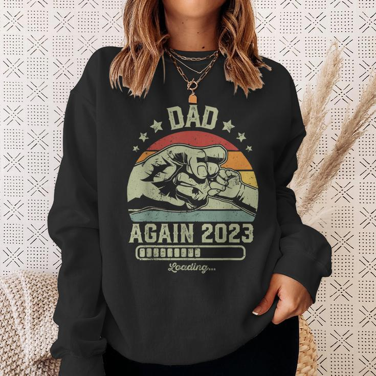 Retro Dad Again Est 2023 Loading Future New Vintage Sweatshirt Gifts for Her