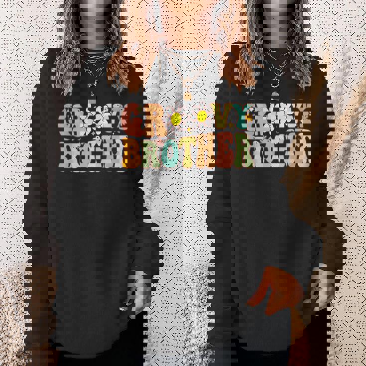 Retro Groovy Brother Matching Family Birthday Groovy Brother Sweatshirt Gifts for Her