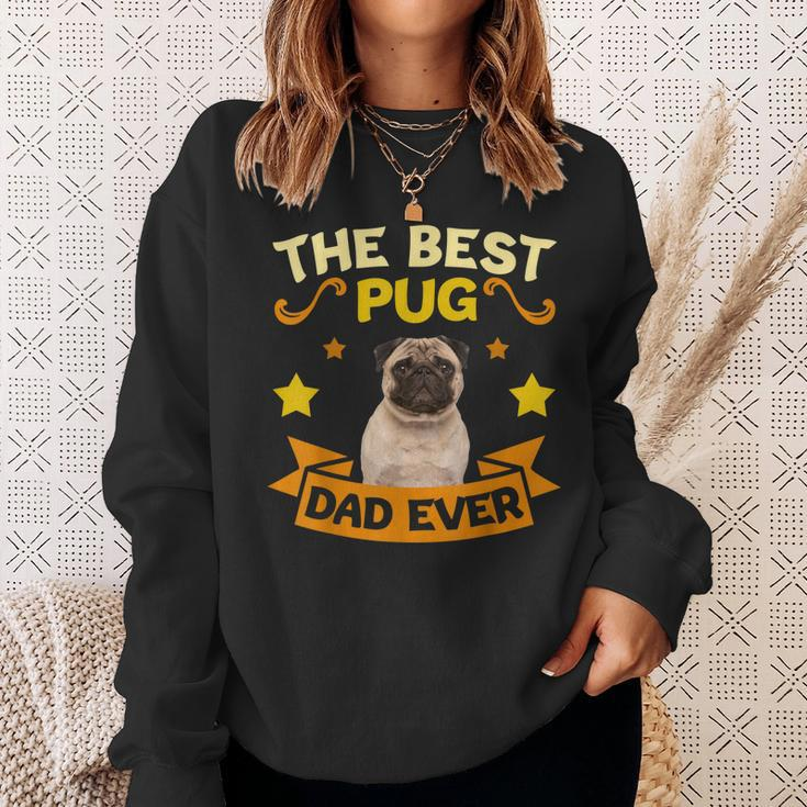 Retro Vintage Best Pug Dad Ever Fathers Day Gift Gift For Mens Sweatshirt Gifts for Her