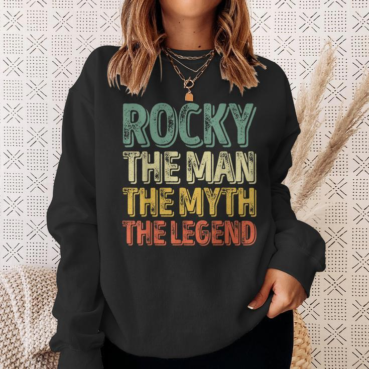 Rocky The Man The Myth The Legend First Name Rocky Gift For Mens Sweatshirt Gifts for Her