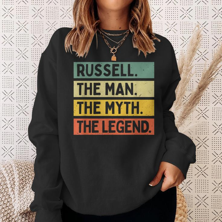 Russell The Man The Myth The Legend Funny Personalized Quote Gift For Mens Sweatshirt Gifts for Her