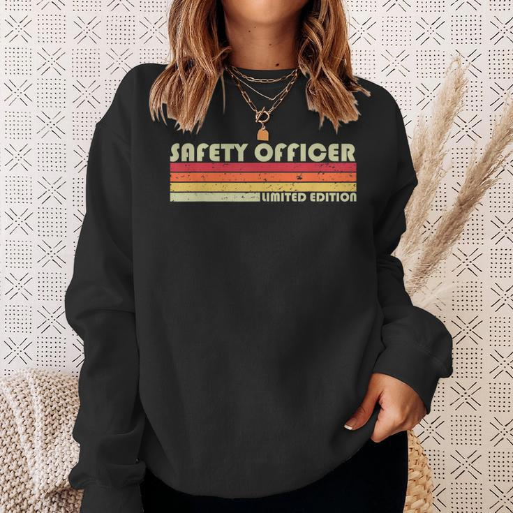 Safety Officer Funny Job Title Profession Birthday Worker Sweatshirt Gifts for Her