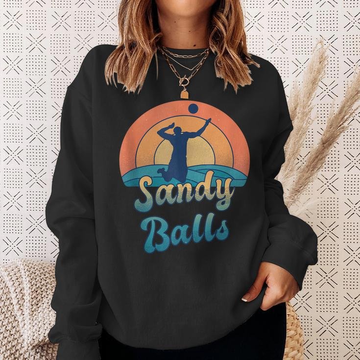 Sandy Balls For A Beach Volleyball Player Sweatshirt Gifts for Her