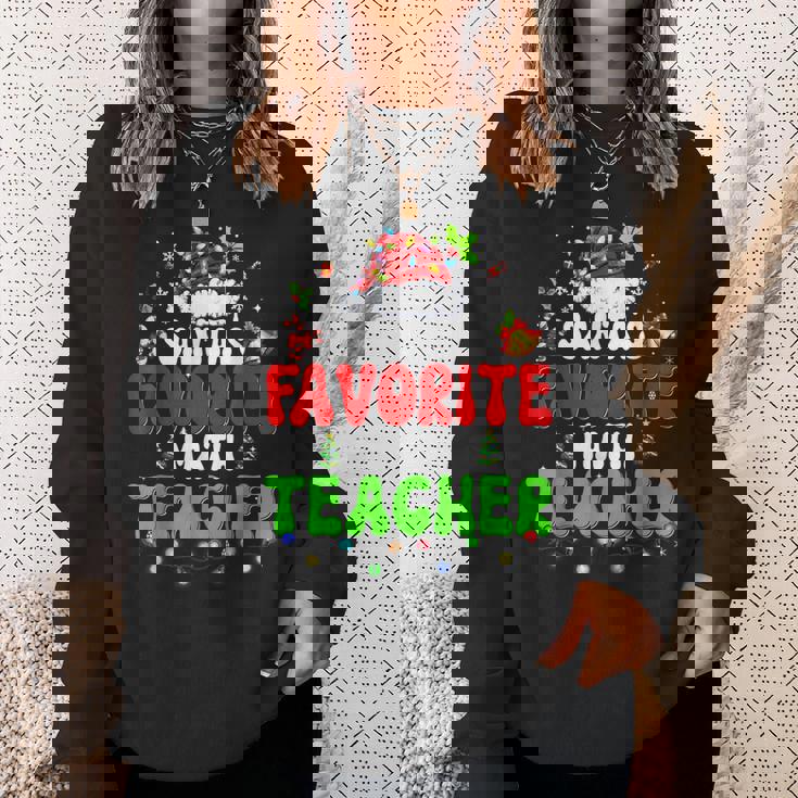 Santas Favorite Dance Teacher Group Matching Christmas 2022 Men Women Sweatshirt Graphic Print Unisex Gifts for Her