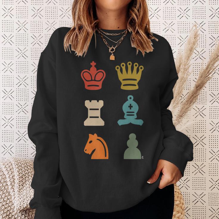 Schach Schachmatt Schachbrett Brettspiel Strategie Taktik Sweatshirt Geschenke für Sie