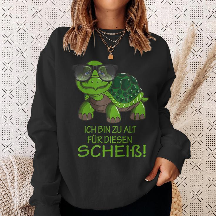 Schildkröte Ich Bin Zu Alt Für Diesen Scheiß Sportler Rente Sweatshirt Geschenke für Sie