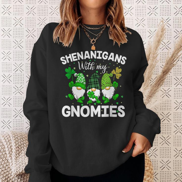 Shenanigans With My Gnomies St Patricks Day Gnome Funny Sweatshirt Gifts for Her