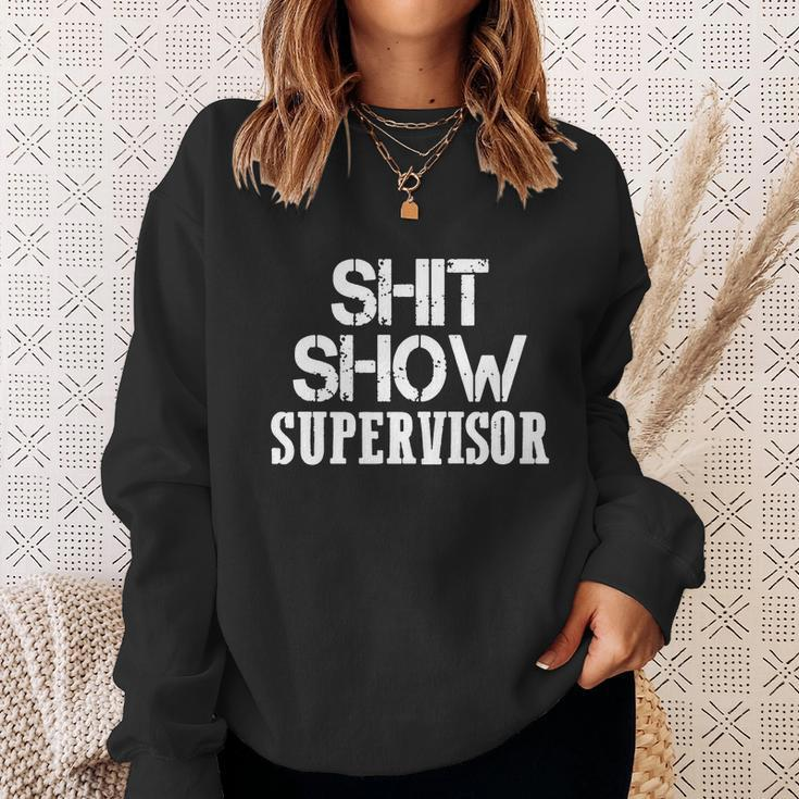 Shitshow Supervisor Funny Tee Sweatshirt Gifts for Her