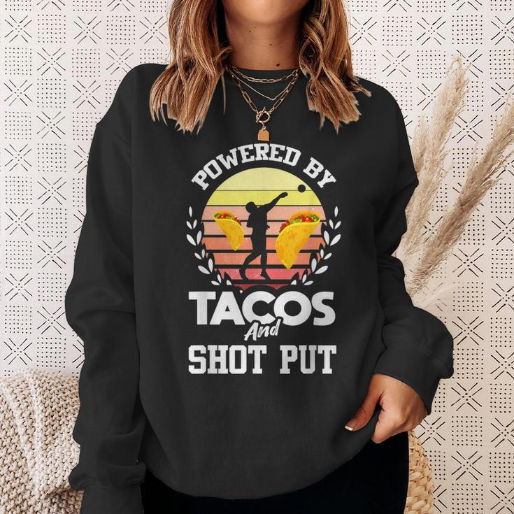 Shot Put Funny Taco Lover Track And Field Shot Putter Sweatshirt Gifts for Her
