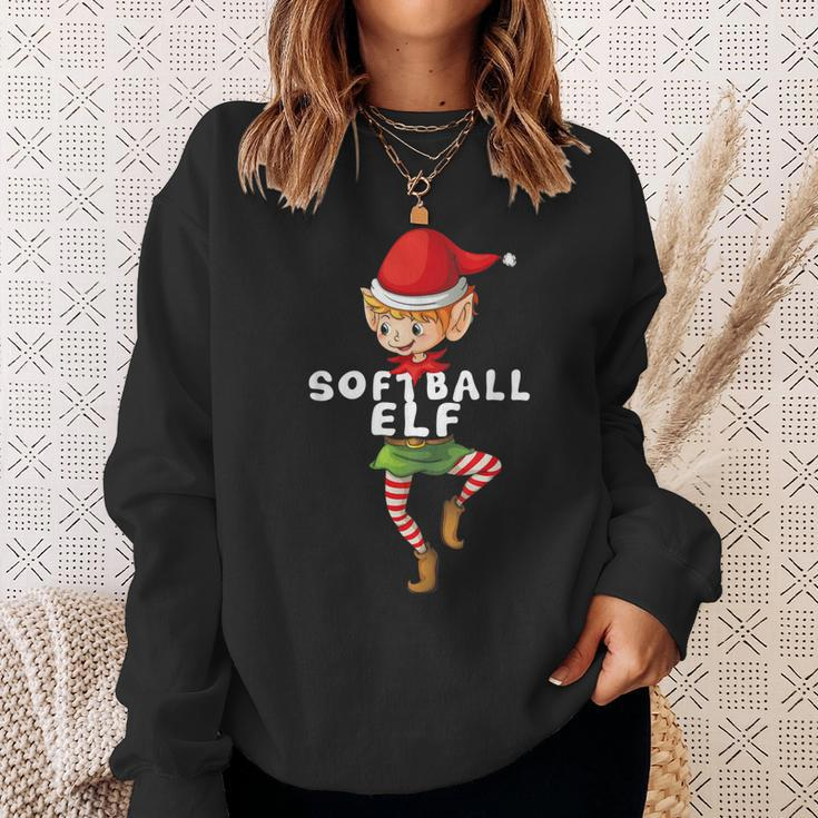 Softball Elf Kostüm Weihnachten Urlaub Passend Lustig Sweatshirt Geschenke für Sie