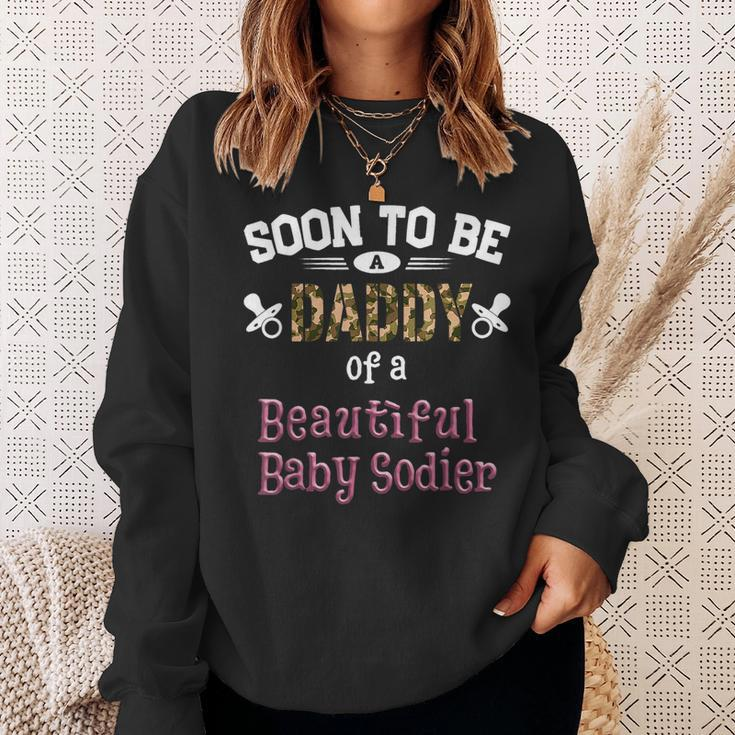 Soon To Be Daddy Of A Beautiful Baby Girl New Dad Father Day Sweatshirt Gifts for Her