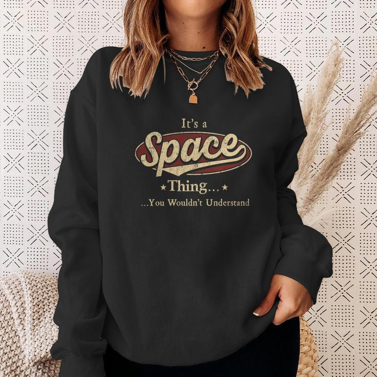Space Name Space Family Name Crest Sweatshirt Gifts for Her