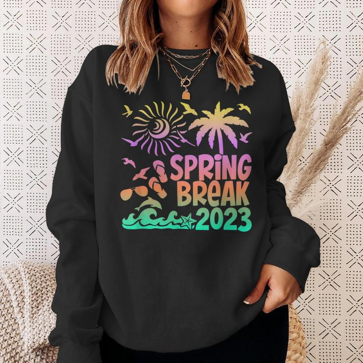 Spring Break 2023 Beach Vibes Family Matching Outfits Gifts Sweatshirt Gifts for Her