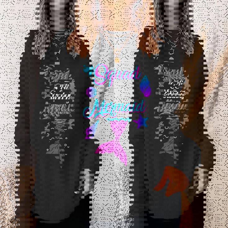 Squad Of The Birthday Mermaid Birthday Party Mermaid Squad Sweatshirt Gifts for Her Squad Of The Birthday Mermaid Birthday Party Mermaid Squad Sweatshirt Gifts for Her