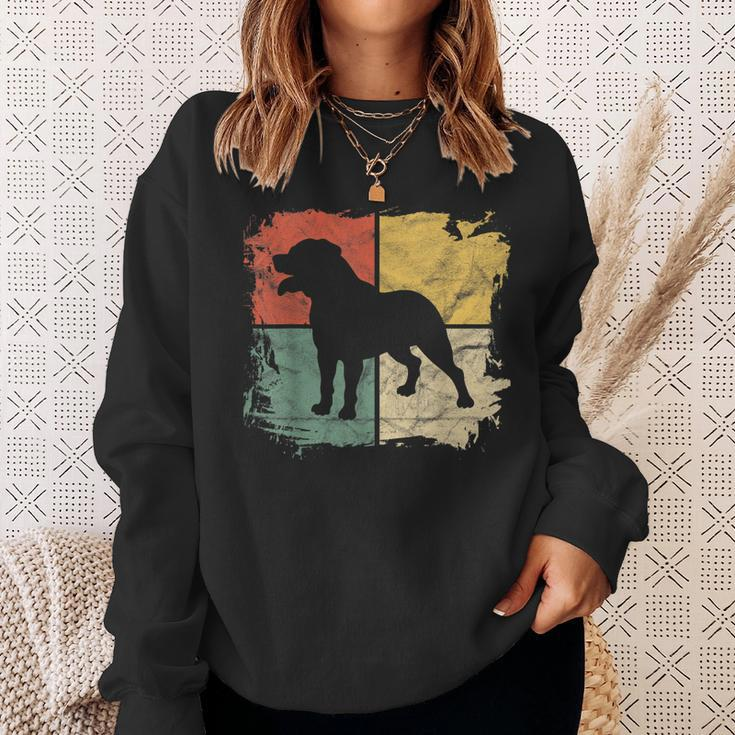 Square Retro Rottweiler Owner Gift Dog Rottie Dad Rott Mom Sweatshirt Gifts for Her