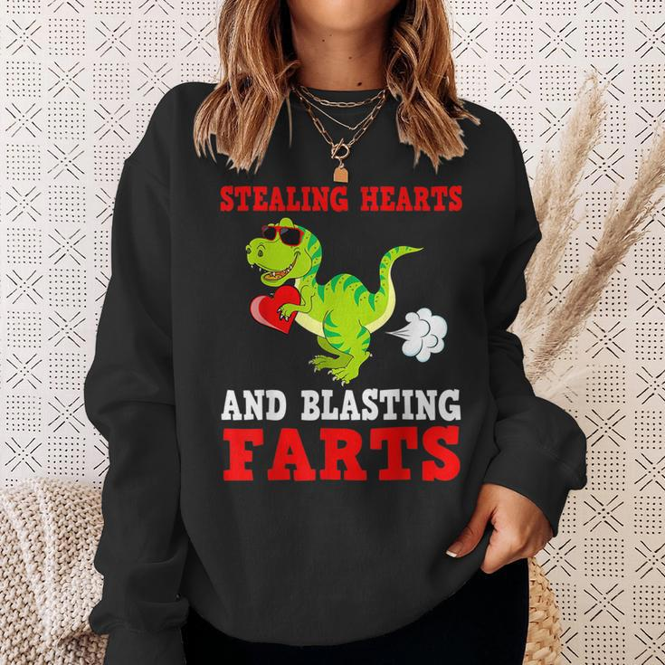 Stealing Hearts And Blasting FartsRex Cute Toddler Sweatshirt Gifts for Her