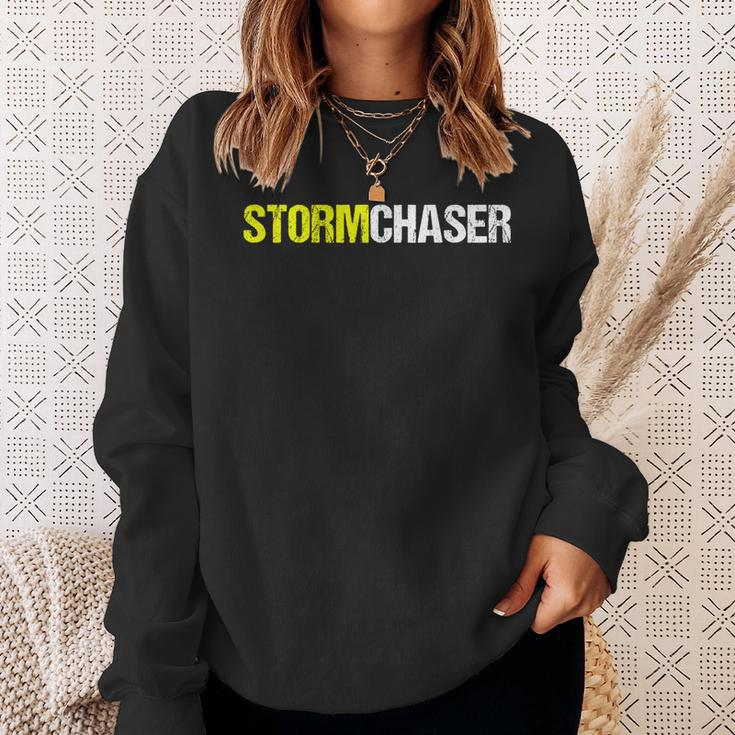 Storm Chaser Distressed Sweatshirt Gifts for Her