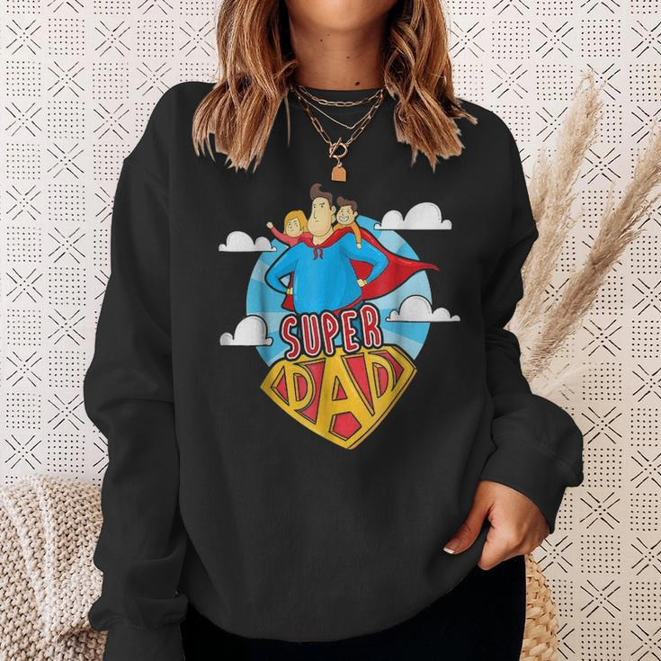 Super Dad Super Hero Fathers Day Gift Sweatshirt Gifts for Her