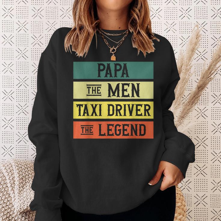 Taxifahrer Taxifahrer Retro Dad Papa Legend Sweatshirt Geschenke für Sie