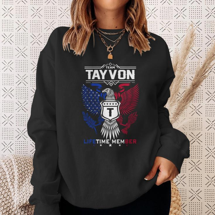 Tayvon Name - Tayvon Eagle Lifetime Member Sweatshirt Gifts for Her