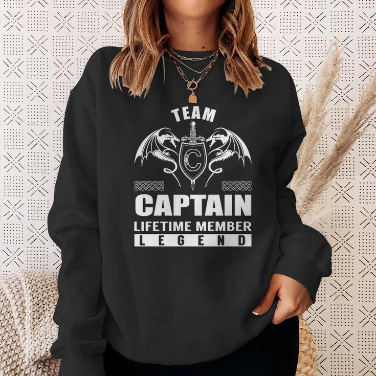 Team Captain Lifetime Member Legend Sweatshirt Gifts for Her