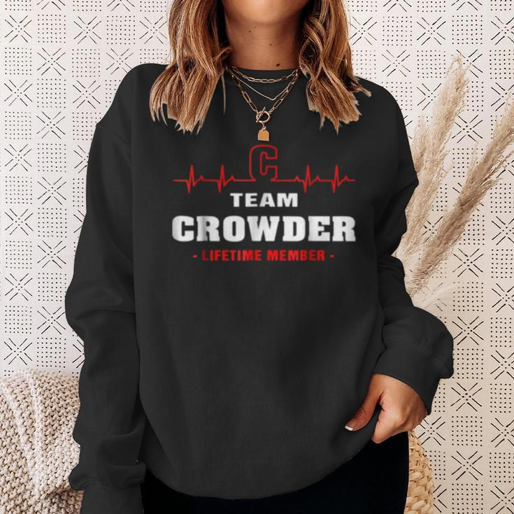 Team Crowder Lifetime Member Surname Last Name Sweatshirt Gifts for Her