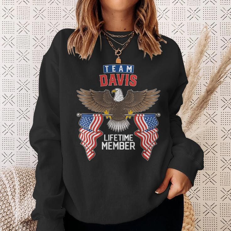 Team Davis Lifetime Member Us Flag Sweatshirt Gifts for Her