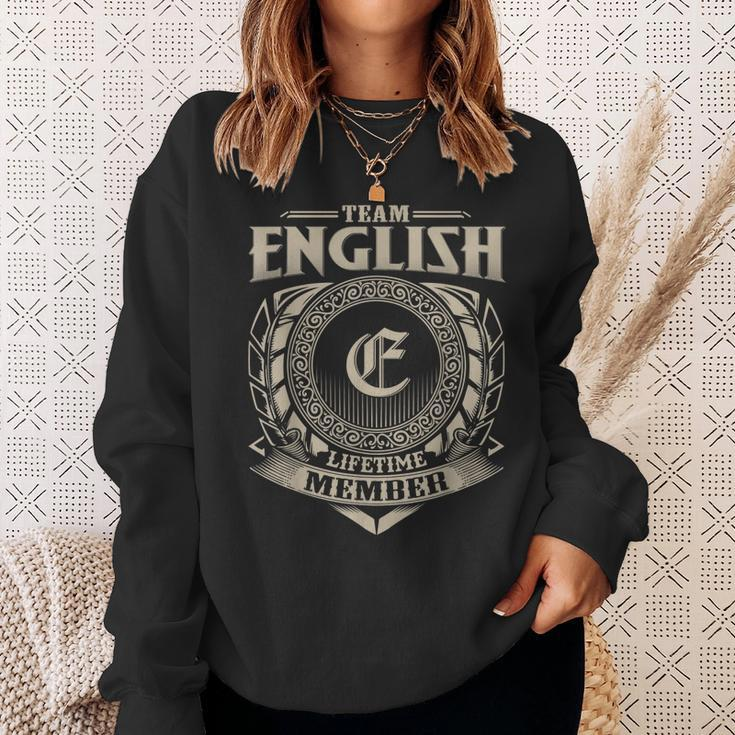 Team English Lifetime Member Vintage English Family Men Women Sweatshirt Graphic Print Unisex Gifts for Her